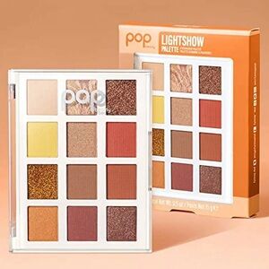 Pop Beauty Lightshow Eyeshadow Palette - Vibrant Gold, Brown, and Cream Tones